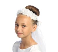 Pink Princess Velo per Prima Comunione Cattolica per Ragazze 7-16 - 1st Velos para Niñas de Primera Comunione Veli