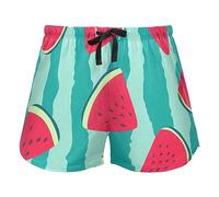 Pink Red Watermelons Fruit Women's Pajama Bottoms Casual Workout Pantaloncini Palestra Running Pantaloncini, XL