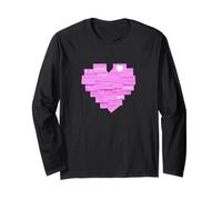 Pink Remember To Love Your Self Pink Graphic Maglia a Manica