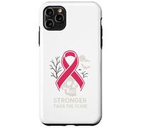 Pink Ribbon Stronger Than Scare Cool Donna Rosa Halloween Custodia per iPhone 11 Pro Max