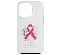 Pink Ribbon Stronger Than Scare Cool Donna Rosa Halloween Custodia per iPhone 13 Pro
