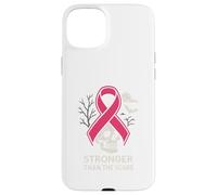 Pink Ribbon Stronger Than Scare Cool Donna Rosa Halloween Custodia per iPhone 15 Plus