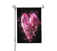 Pink Romance Spring Garden Flag - Bandiere vivaci da cortile per esterni, decorazione perfetta per esterni primaverili e decorazioni per il cortile di Pasqua