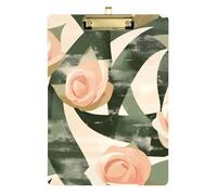 Pink Rose Flowers A4 Cool portablocchi per infermieri foro standard per insegnanti Portfolio appunti Dimensioni 9 x 12
