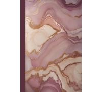Pink Rose Gold Marble Journal - Elegant Matte Hardcover Notebook For Daily Notes, Journaling, And Personal Writing