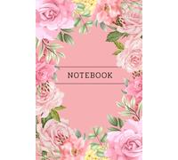 Pink Rose Notebook: Pretty Floral Journal for Women | Soft Cover Aesthetic Writing Notebook, 6" X 9"
