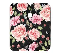 Pink Roses Anemoni Peonia Impermeabile Mantella Taglio Dei Capelli Unisex Parrucchiere Salone di Parrucchiere Mantella Barba Bavaglino Grembiule Professionale Barbiere Styling Mantella, 165,1 x 139,7