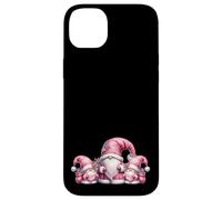 Pink Santa Gnomes In Christmas Family Outfits For Xmas Custodia per iPhone 14 Plus