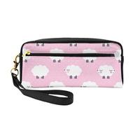 Pink Sheep - Trousse da viaggio con due tasche per accessori di bellezza quotidiani, Nero , Taglia unica, Astuccio per trucchi