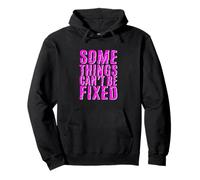 Pink Some Things Stay Broke Pink Graphic Felpa con Cappuccio