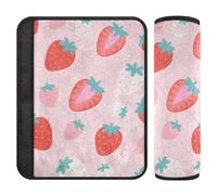 Pink Strawberry 2 pz spalla pad protegge il collo e le spalle per la maggior parte delle auto funda para cinturón de carro