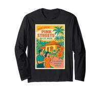 Pink Streets San Pietroburgo Florida Retro Vintage Maglia a Manica