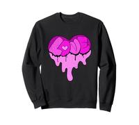 Pink That Melt Ya Heart-LOVE Colore Rosa Grafica Rosa Felpa