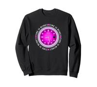 Pink Time Is Money Grafica rosa Felpa