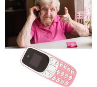 Pink Tiny Bluetooth Phone Dual SIM Dialer Compatto GSM 2-in-1 Mobile