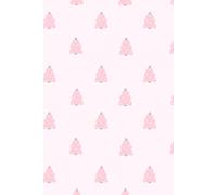 Pink Tree Christmas Notebook: Cute Holiday Journal for Women - Pink and Red Aesthetic Writing Notebook, Festive Gift Idea for Teens and Friends