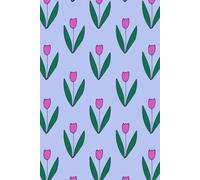Pink Tulip Garden Notebook: Cute Lined Notebook for Notes, Journaling, School, Work, and Everyday Writing
