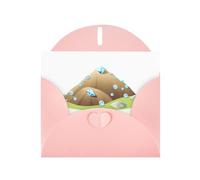 Pink YYHWHJDE - Biglietto di auguri con stampa a collina di diamanti, 15 x 10 cm, design unico e alla moda per varie occasioni