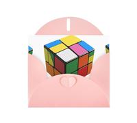 Pink YYHWHJDE Puzzle Rubik Cube biglietto di auguri per Natale, compleanno, San Valentino, anniversario di matrimonio e feste