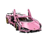 PinkBee Race - Set di mattoncini da costruzione per auto, scala 1:14, kit tecnico per auto a velocità sportiva, 1314 pezzi, giocattoli da collezione, regali di compleanno per adulti e bambini