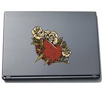 pinkelephant per Computer Portatile da Misc2-Hearts17 - brivido a Crazy a Forma di Cuore - 150 x 151 mm Adesivo