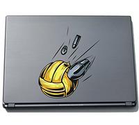 pinkelephant per Computer Portatile da Sport 068 - Pallone da pallavolo e Palla - 210 x 180 mm Adesivo