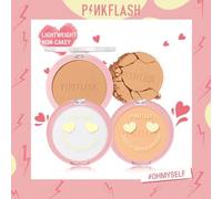 PINKFLASH - Lasting Matte Pressed Powder - 3 Colors #222 DARK SKIN TONES