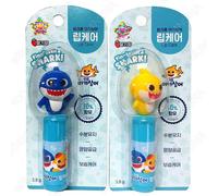 Pinkfong Baby Shark Mini Lip Balm SET Cura dell'umidità aromatizzata alla fra...