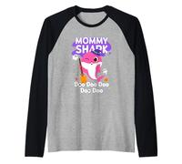 Pinkfong Baby Shark Mommy Shark Ufficiale Halloween Maglia con Maniche Raglan