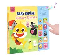 Pinkfong Baby Shark Nursery Rhymes - Libro sonoro a 10 pulsanti, libri di apprendimento precoce per bambini, libri di apprendimento interattivi per bambini, giocattoli educativi e didattici, regali