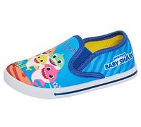 Pinkfong Baby Shark - Scarpe da ginnastica estive per bambini, in tela, senza lacci, Blu, 28 EU