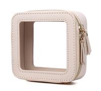 Pinkmik Borsa per il trucco trasparente Mini Beauty Case da viaggio per cosmetici e articoli da toeletta per donne Piccola pochette per il trucco