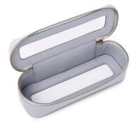 Pinkmik Borsa per pennelli da trucco trasparente, sottile, borsa da trucco trasparente, custodia da viaggio per cosmetici, piccola borsa organize