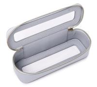 Pinkmik - Borsa trasparente per il trucco da viaggio, trousse da viaggio trasparente da donna, grigio, Delgado, Astuccio per pennelli da trucco