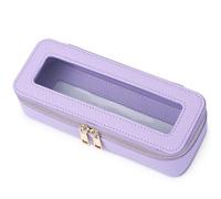 Pinkmik Custodia per pennelli da trucco trasparente da viaggio per cosmetici e articoli da toeletta piccola borsa per il trucco con cerniera borsa organizer per auto borsa essenziale per donne, X