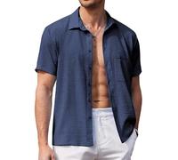 Pinkmint Camicia da uomo elegante popcorn testurizzata camicia & Regular Fit Camicia casual l Ragazzi Camicia l Event Shirt, Grigio1, XXL