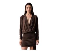 PINKO - Abito Corto a Portafoglio - - Dresses - Donna - Marrone - XS