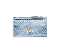 PINKO Airone Credit Card Ayers Lamin Light Blue-shiny Gold Taglia: OS | Portafogli Outlet | Donna | Giallo