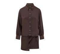 PINKO - Asfodelo Abito Twill - - Dresses - Donna - Marrone - M