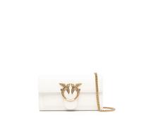 PINKO Love One Pochette Pelle 19 cm beige
