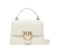 Pinko Love One Top Handle Classic LI, Borsa Donna, Z14Q_Bianco Seta-Antique Gold, U