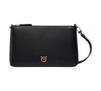 Pinko flat horizontal mini vitello seta - codice modello 104277 codice materiale A0F1 nero NERO-ANTIQUE GOLD Z99Q U