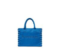 Pinko BEACH SHOPPING CANVAS RICICLATO SALE/PEPE BLU 38X29X15