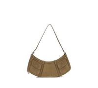 PINKO Beige Calf Leather Bos Taurus Shoulder Bag