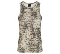 PINKO - Belfiore Canotta Costina Stampa Snake - - Tops - Donna - Beige - M