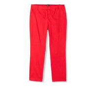 Pinko Bello Pantalone Lino Stretch, Pantaloni Eleganti Donna, R48_Rosso Formula1, 38