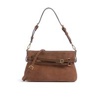 Pinko Belt Mini Borsa a spalla marrone, pelle ruvida, donna