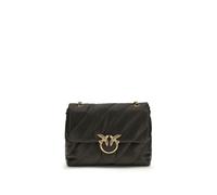 PINKO Bicolor Calf Leather Bos Taurus Shoulder Bag
