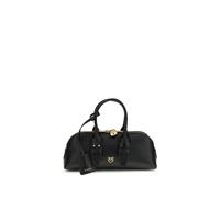 PINKO Black Calf Leather Bos Taurus Handbag