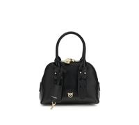 PINKO Black Calf Leather Bos Taurus Handbag